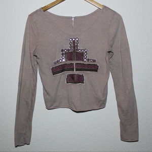 Free People Small Long Sleeve Crop